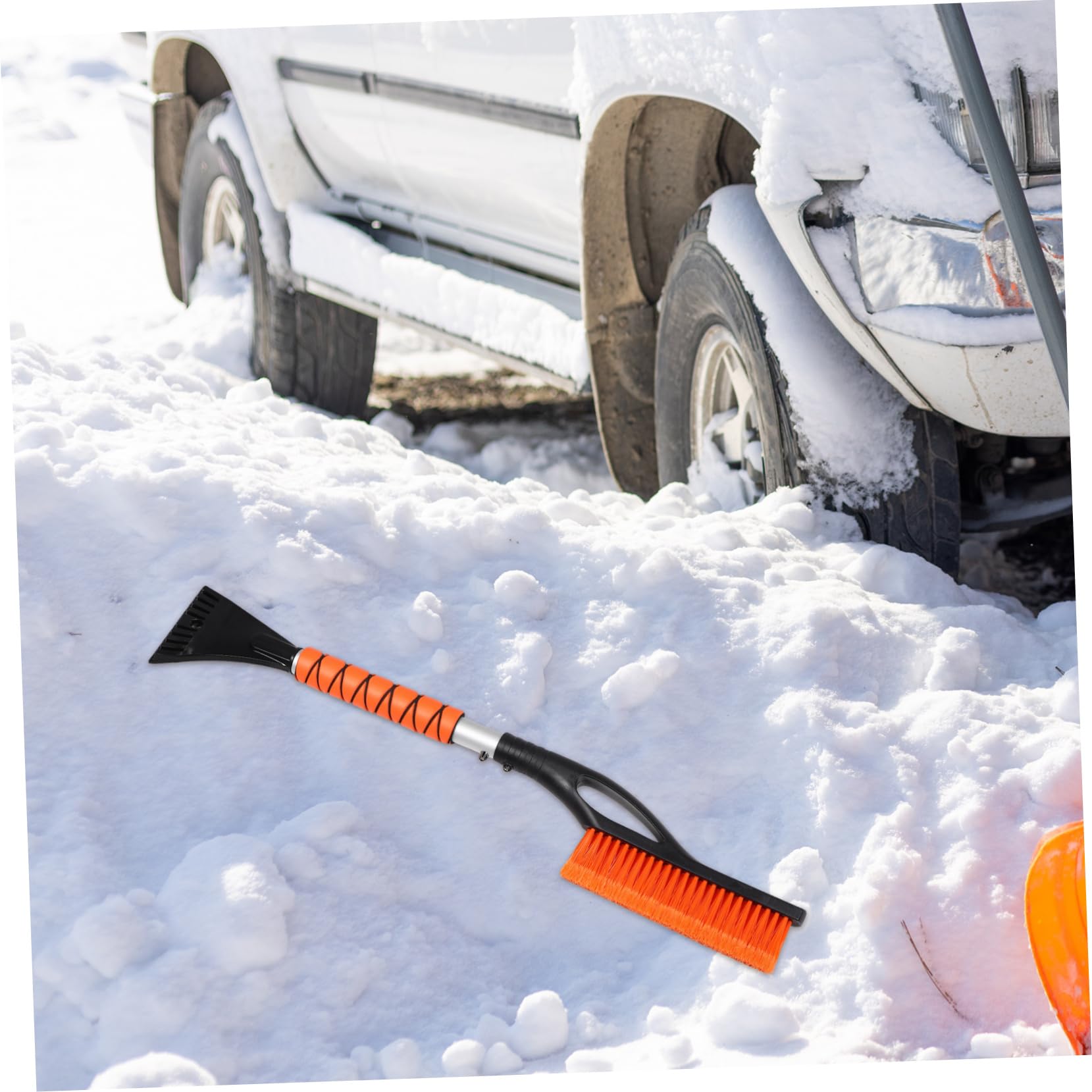 ABOOFAN 2pezzi Raschietto per Neve Resistente per Parabrezza e Finestrini Auto Raschietto per Ghiaccio Estensibile Dispositivo per Rimozione della Neve