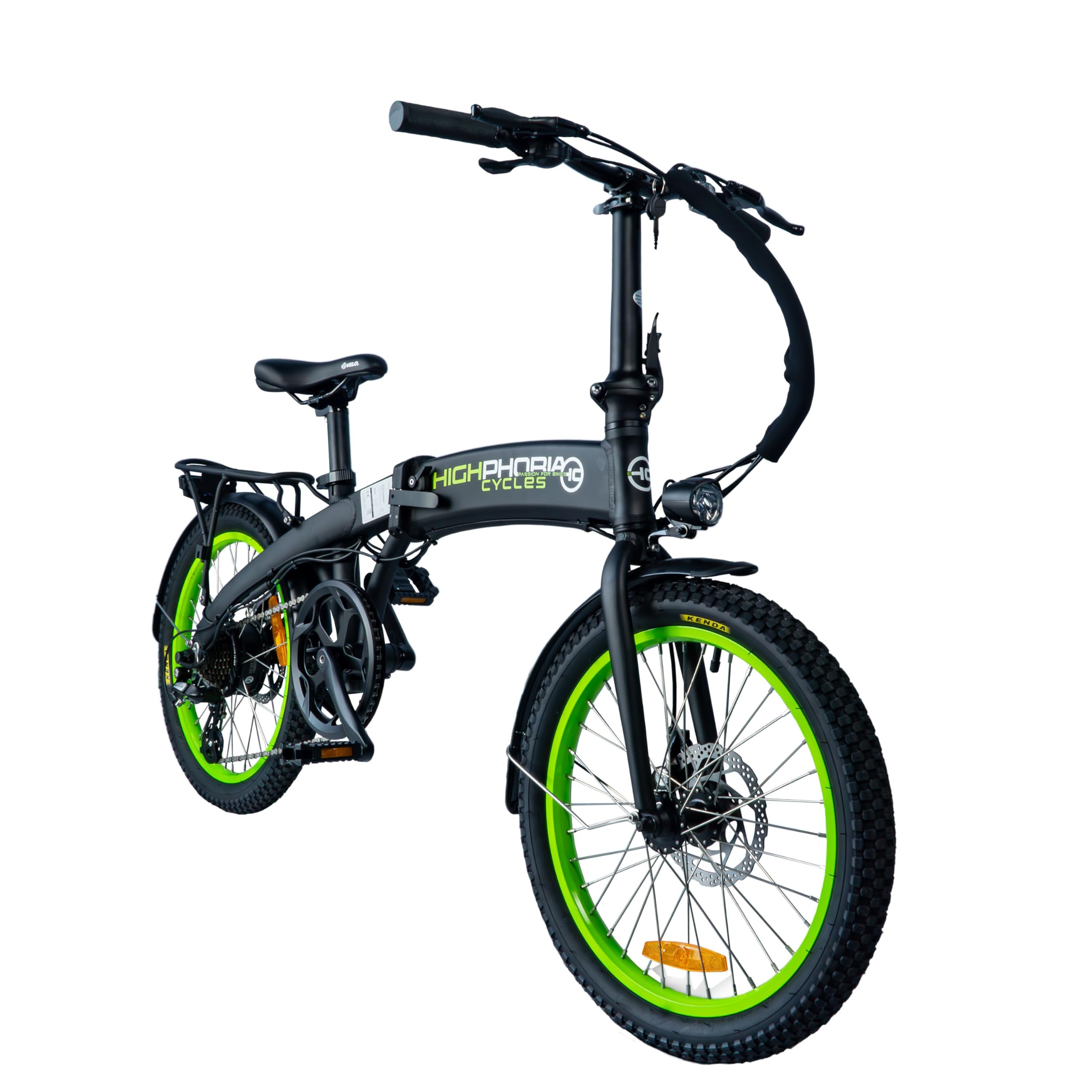 Highphoria E Bike Folding Bike Electric Bicycles 20 Inch Folding Bicycle Adult with 36 V 10.5