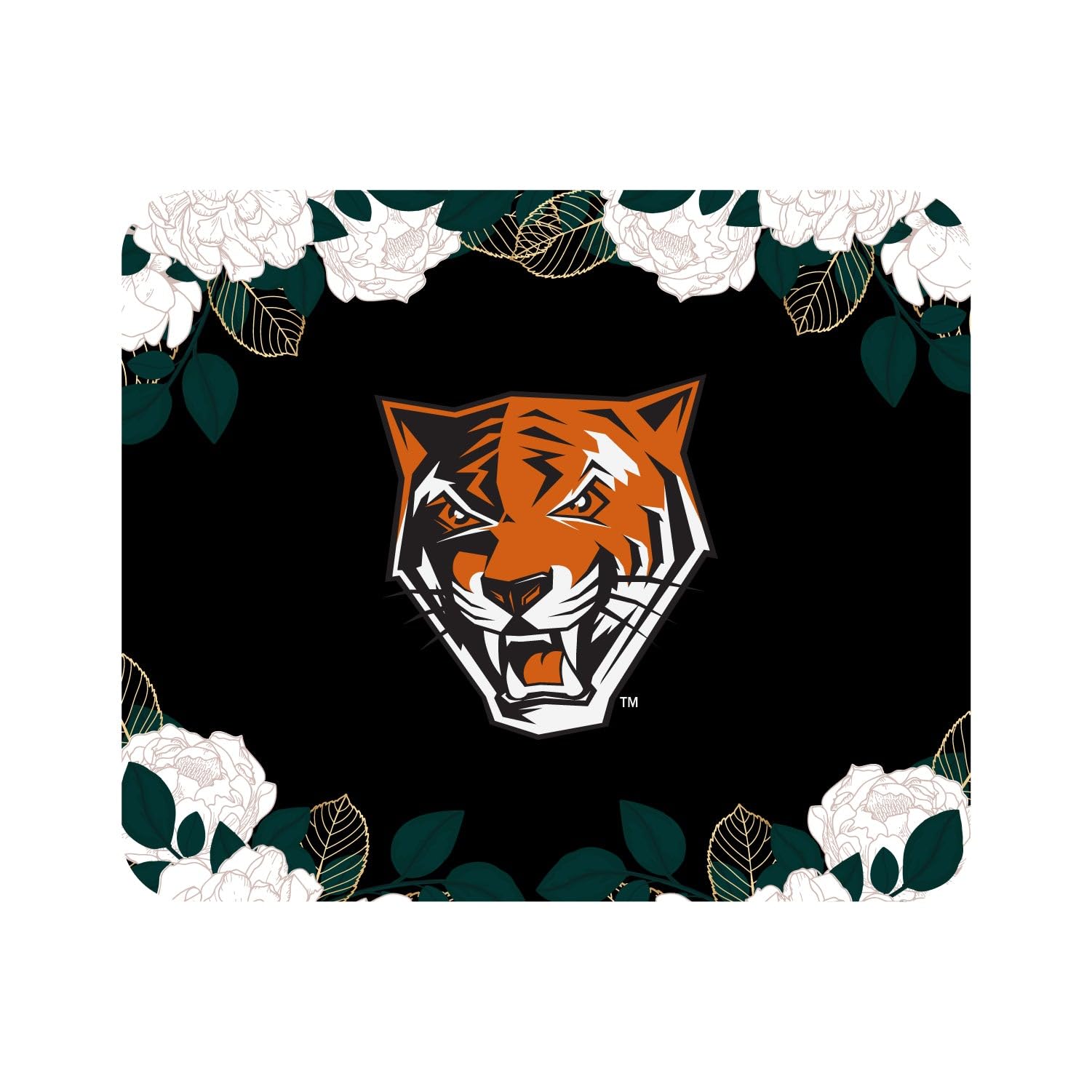 Mouse Pad, Fabric, Buffalo State College Standard/Floral White