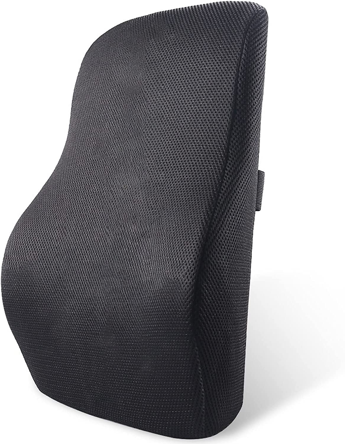 Almohada de apoyo lumbar, cojín de respaldo de espuma viscoelástica, cojín de cintura de respaldo con hebilla de seguridad y cremallera conveniente, for silla de oficina, silla ejecutiva, asiento de a