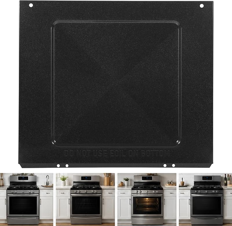316400601 Reemplazo del panel inferior del horno para estufas y rangos eléctricos Frigidaire Electrolux, reemplaza AP3731407 1056057 316400601, cubierta del elemento para hornear del panel del piso del horno negro