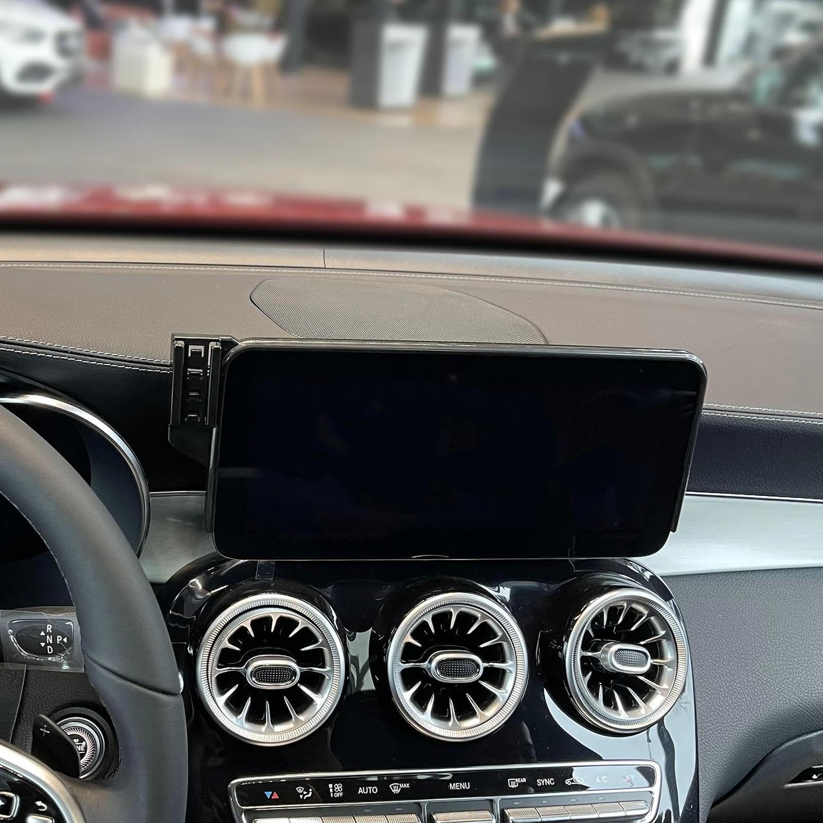 Uchwyt Samochodowy na Telefon dla Benz GLC300 AMG 63 S 2020-2022, uchwyt na telefon komórkowy dla samochodu, ekran, stała podstawa, stojak na nawigację GPS (podstawa i uchwyt 8)