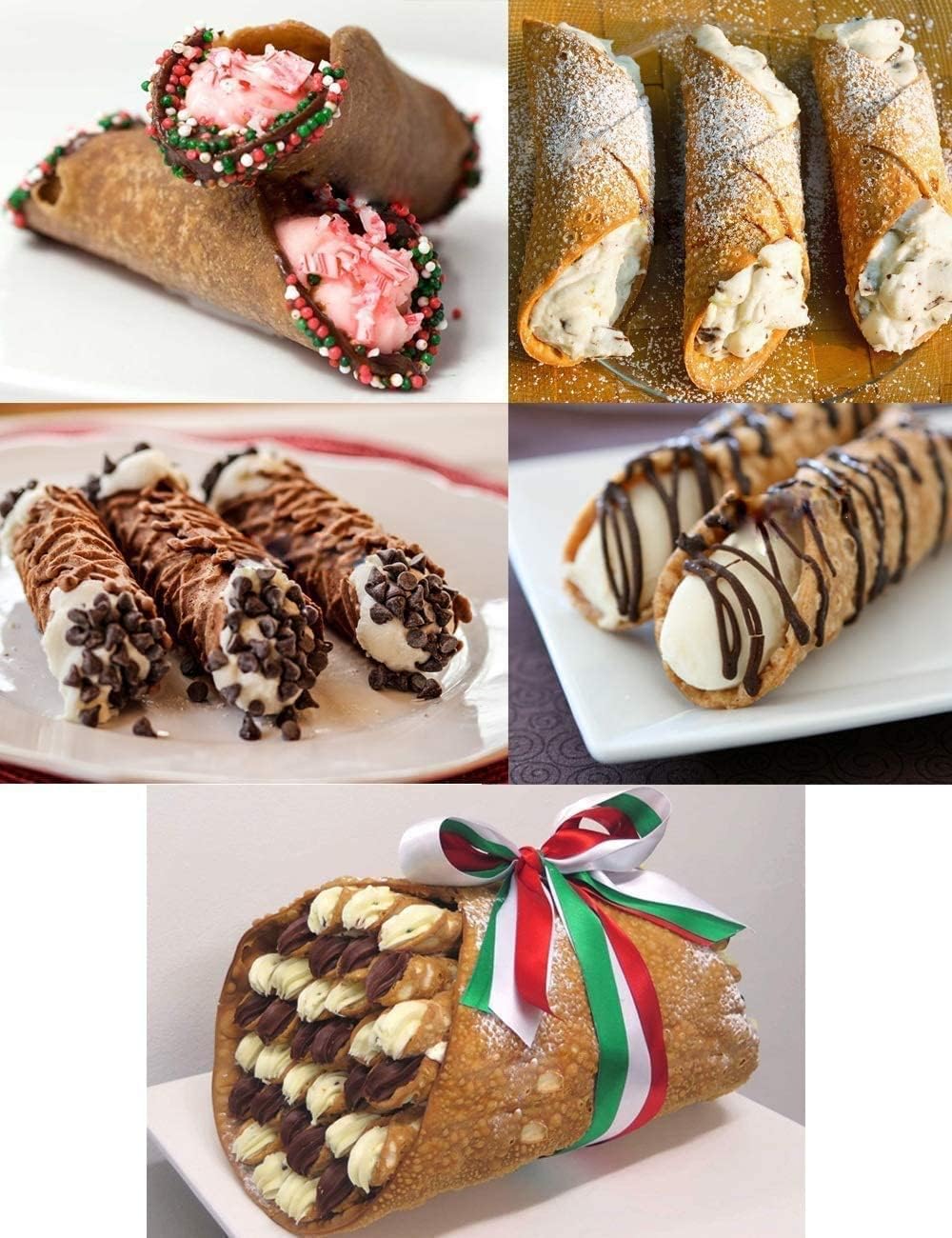 ZDNT 12 PCS Cannoli Stampi Acciaio Inox Croissant Stampo Pasticceria Cream Roll