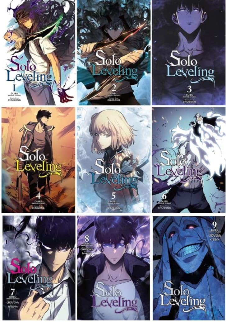 Solo Leveling Manga Series; Volumes 1 – 9 Collection      Paperback – January 1, 2024