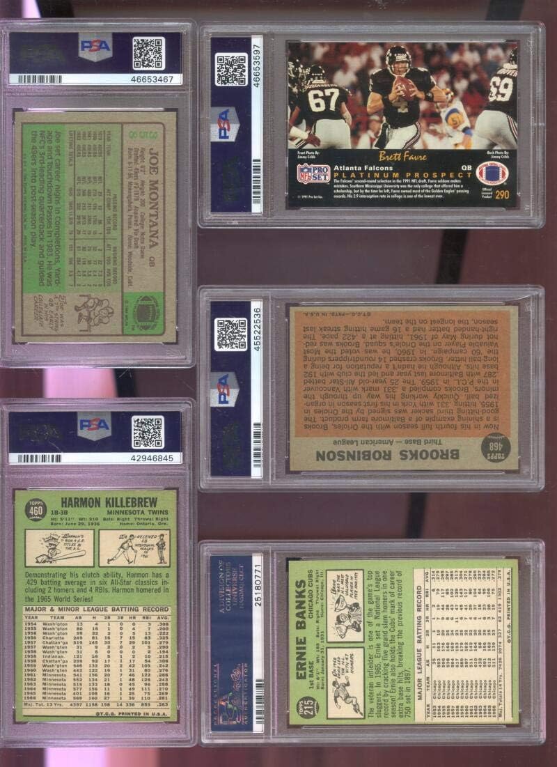 1967 Topps #215 Ernie Banks Chicago Cubs EX-MT PSA 6 Graded Baseball Card