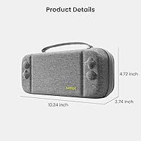 Vista 9 de tomtoc Funda de transporte para Nintendo Switchmodelo OLED, bolsa de viaje grande con bolsillo para controlador Pro, Joy con Grip o adaptador de CA