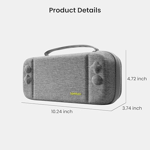 Miniatura 9 de tomtoc Funda de transporte para Nintendo Switchmodelo OLED, bolsa de viaje grande con bolsillo para controlador Pro, Joy con Grip o adaptador de CA,