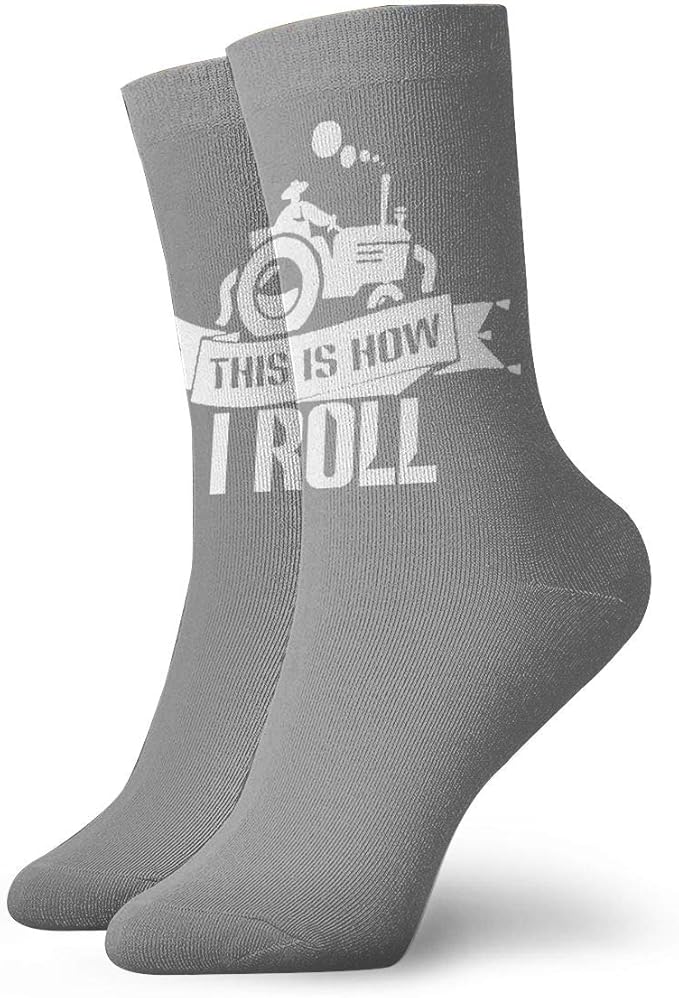 This Is How I Roll Farming Farmer Tractor Socks Men's Women's Athletic