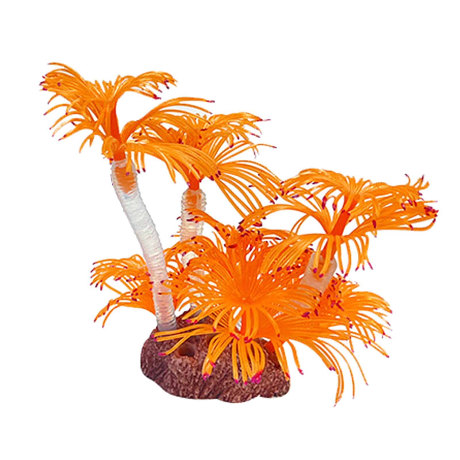 Xinsheinelry Aquarium Decor Coral Fish for Coral Artificial Silicone Coral Ornaments Safe and