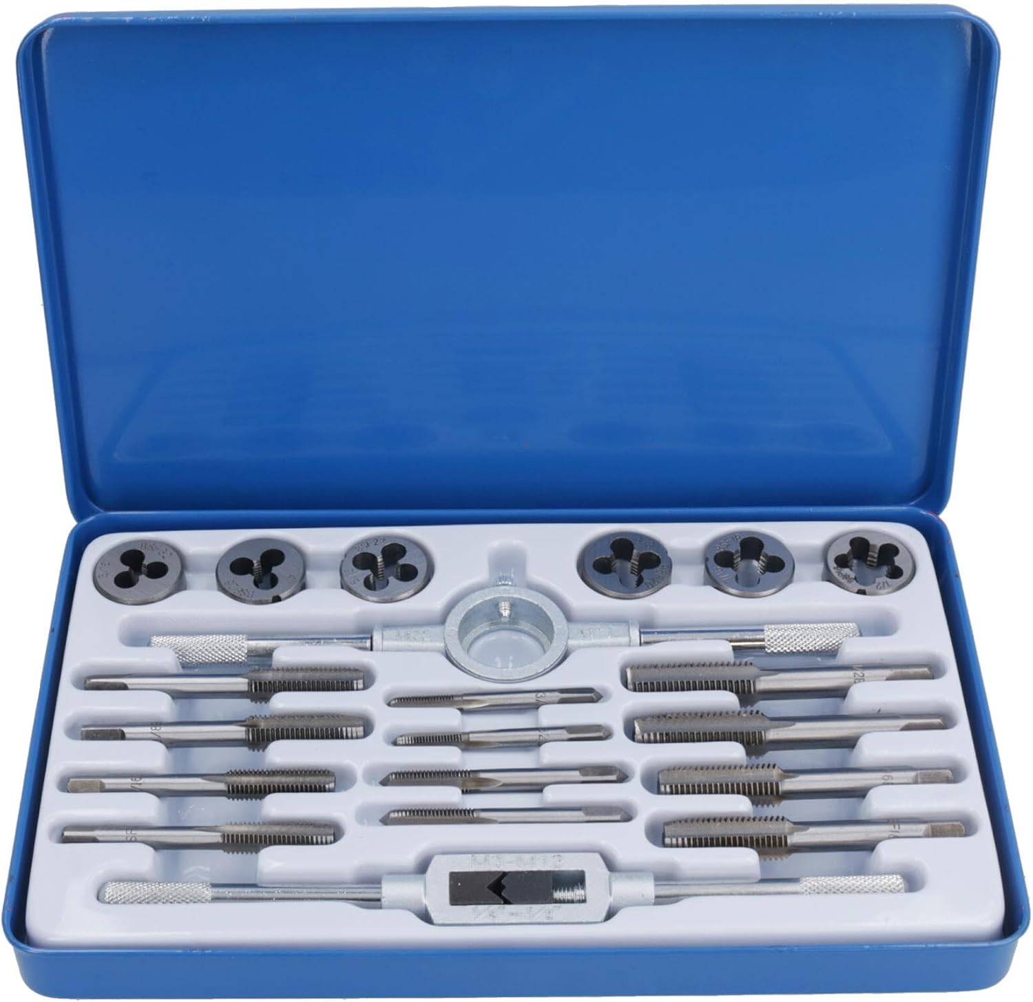BSF Tap And Die Set 20pc British Standard Fine 3/16" - 1/2" Whitworth TE741