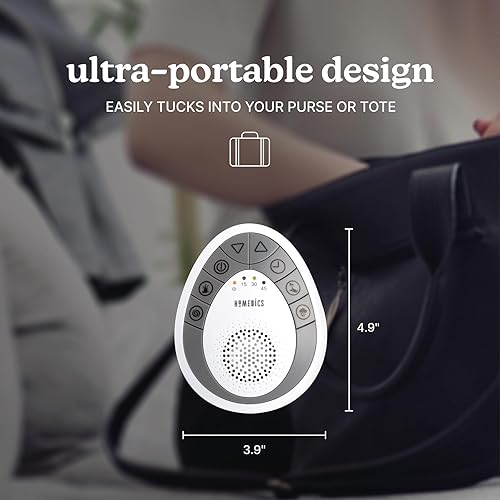 Miniatura 7 de Homedics Máquina de sonido de ruido blanco  Terapia de sueño portátil para el hogar oficina bebé y viajes  4 Sonidos de naturaleza relajante y