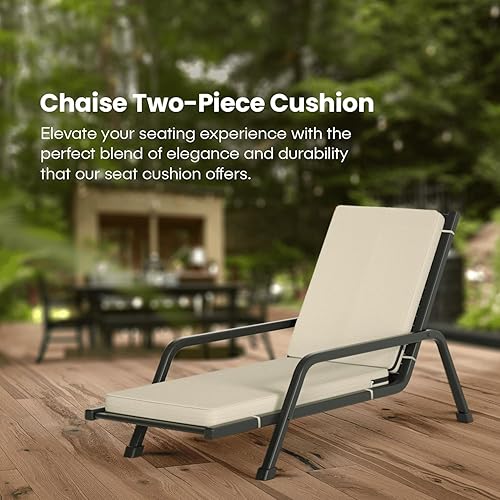 Miniatura 5 de Chaise Lounge - Cojines para muebles de patio al aire libre  Cojines para sillas de patio resistentes al agua de 72 x 21 pulgadas  Cojines duraderos