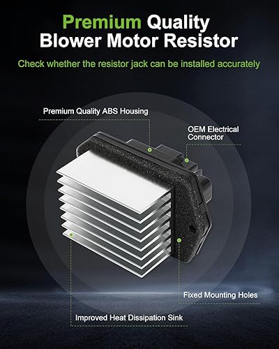Miniatura 436 de SCITOO Resistencia de motor de ventilador HVAC para 2008-2013 para Chrysler 300/2008-2016 para Town & Country/2008-2010 para Dodge Charger/2008-2018