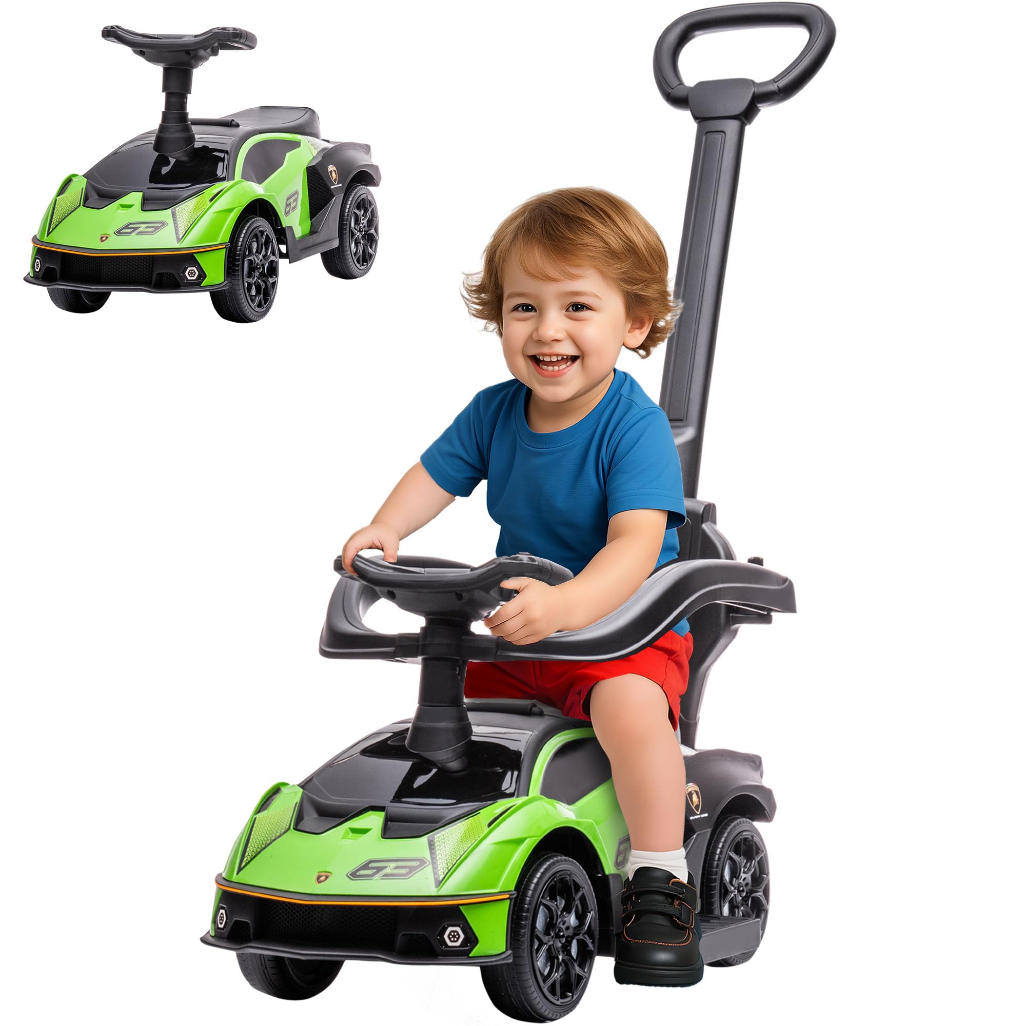 Amazon.com: Aosom 2-in-1 Ride On Push Car for Toddlers 1-3
