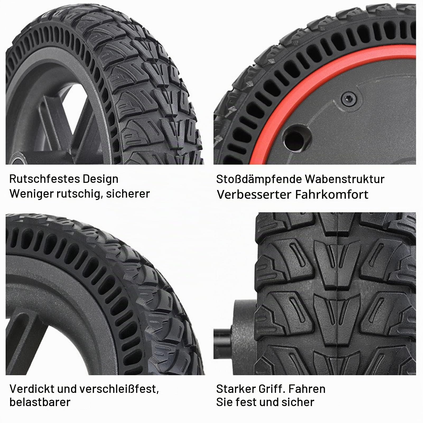 BuyWeek Elektroroller Radnabenmotor für Xiaomi M365 Pro Pro2 Pro3, 350W 36V E-Scooter Nabenmotor Rad Reifen Stoßdämpfung E-Roller Naben Motor Ersatz