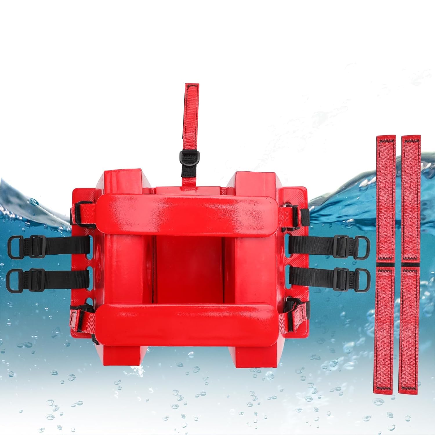 Red Emergency with Straps, Waterproof Portable Lightweight Head Fixation Immobilizer for Head Immobilizer Help