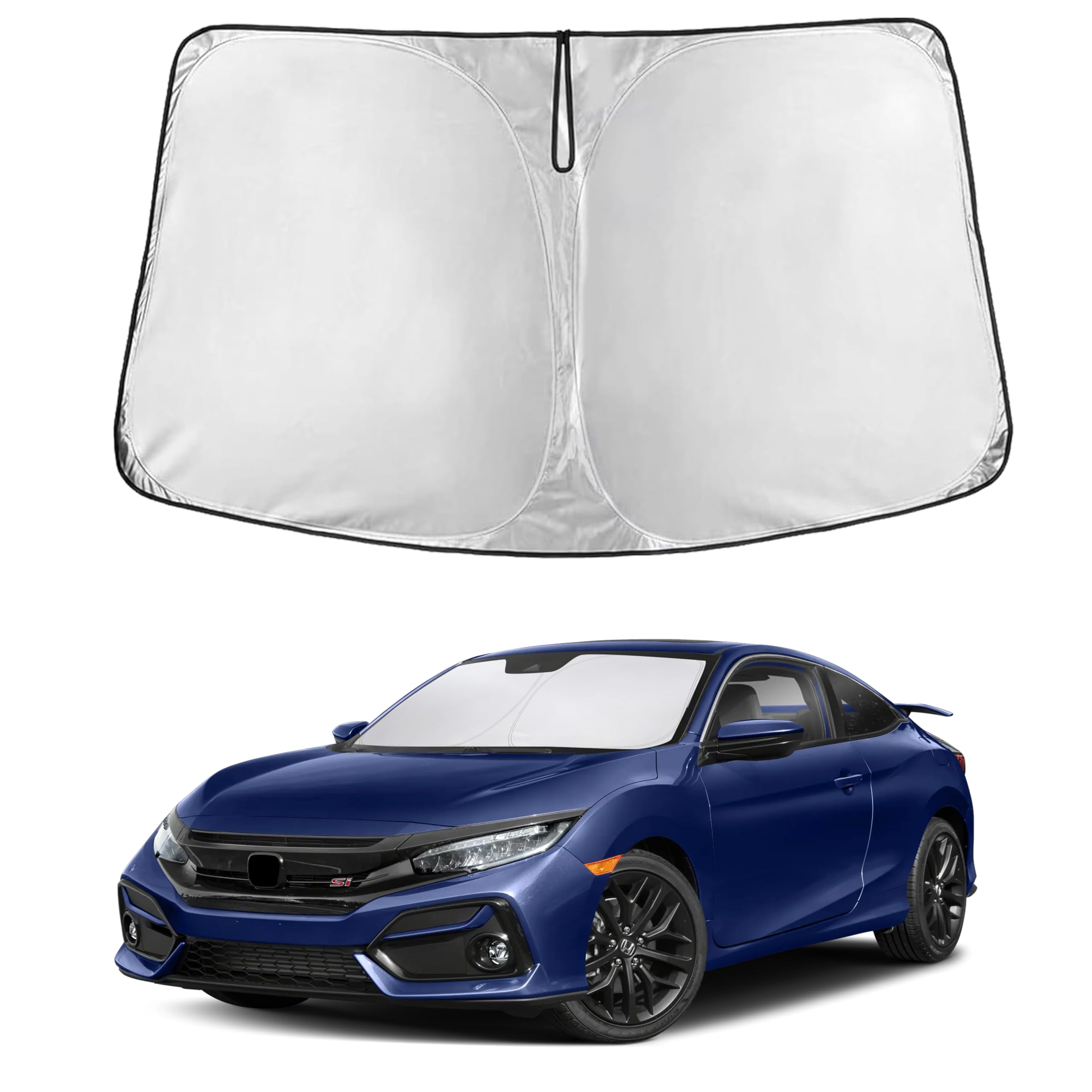 EcoNour Windshield Sunshade Compatible for Honda Civic 2016-2019 2020 2021