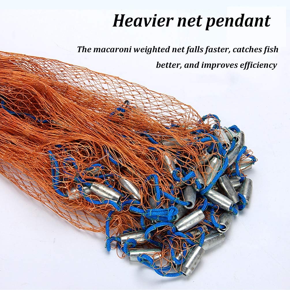 Pesca En La Mano Red Red Que Lanza El Disco De Aleación De Aluminio De Neumáticos Línea De Colada Neto For El Cebo Trampa For Peces (Color: Acero, 5 Tamaños)