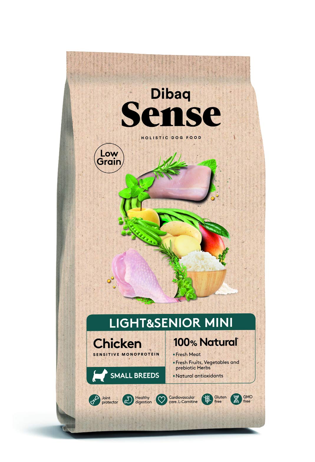 Dibaq Sense Low Grain Light&Senior Mini (Chicken) 2 Kg