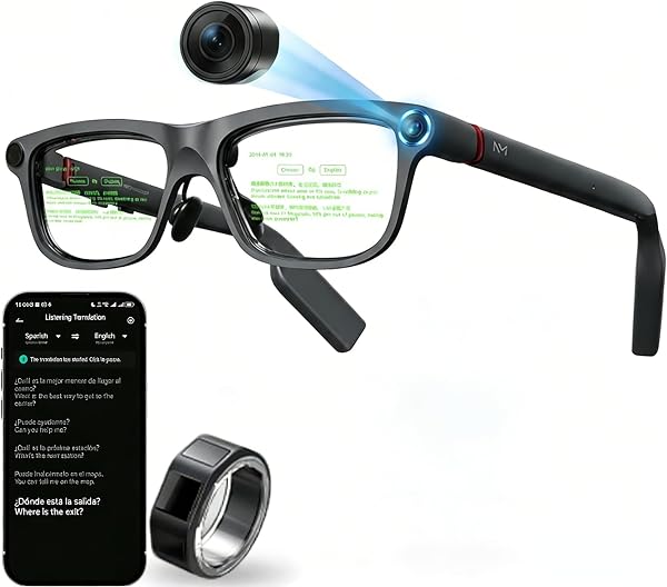 AR Smart Glasses for Presentations, Translation, and Everyday Use