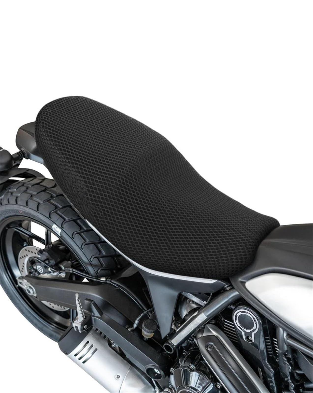 Traspirante Mesh Pad Coprisella Per Moto Per Ducati Scrambler 800 Scrambler800 Cuscino Per Sella Antiscivolo Tessuto A Rete Imbottitura Per Traspirante Coprisedili Isolamento Termico