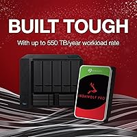 Vista 5 de Seagate IronWolf Pro, 12 TB, Enterprise NAS HDD interno - CMR 3.5 pulgadas, SATA 6 Gb/s, 7.200 RPM, caché de 256 MB para almacenamiento conectado a