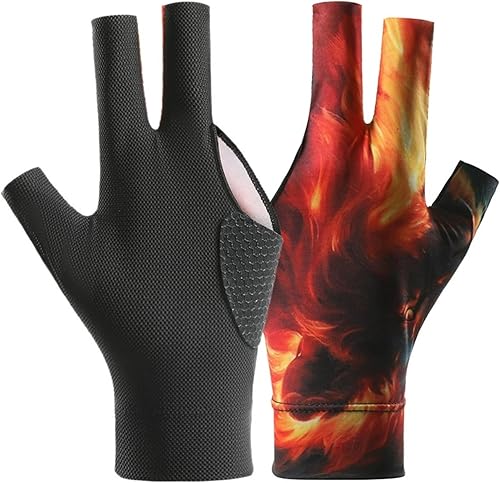 Guantes de billar profesionales, guantes de piscina con acolchado antideslizante para un agarre seguro y un movimiento suave