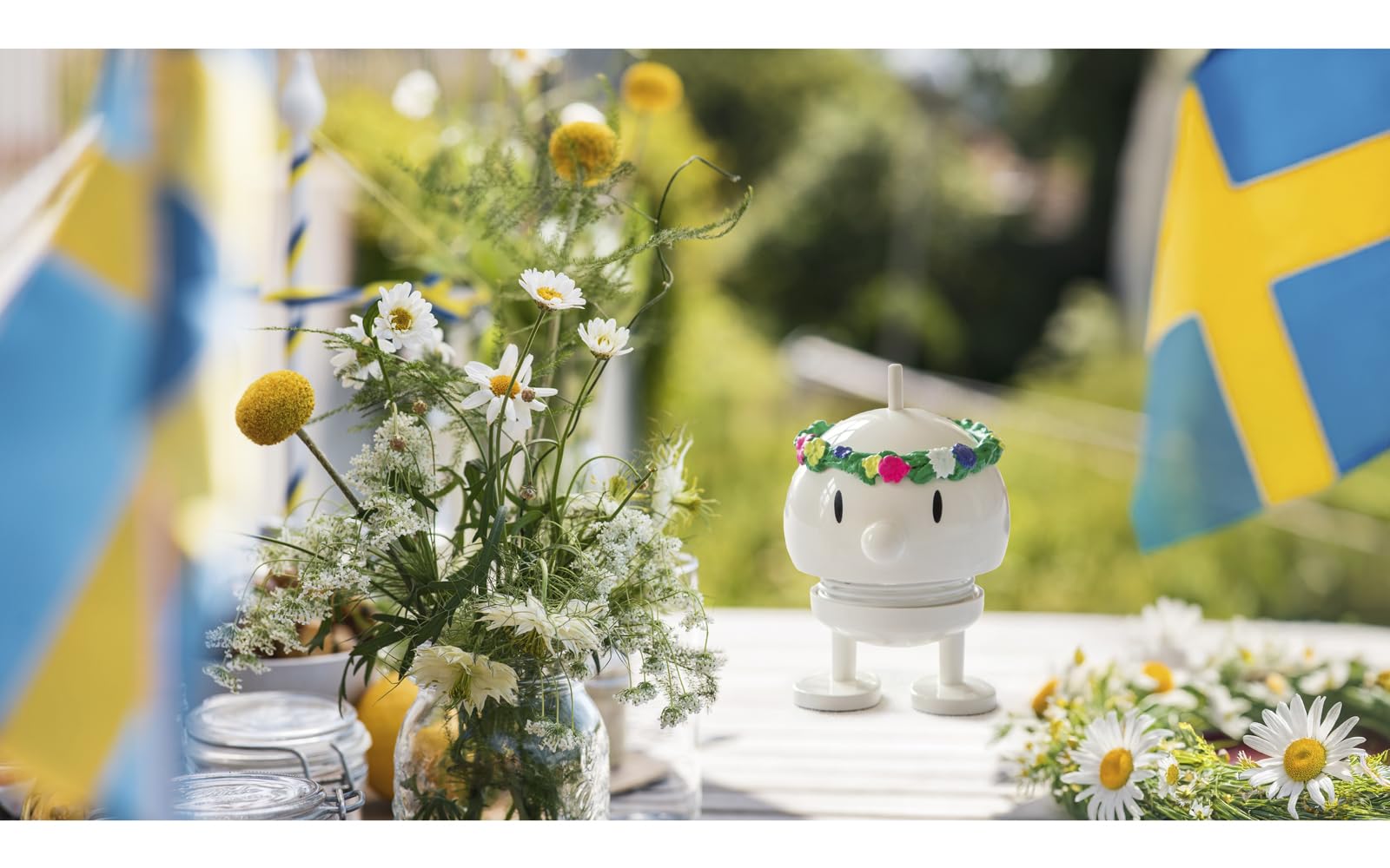 Hoptimist Flower Bumble Hoptimist 4,5 x 5,9 x 7,5 cm S White