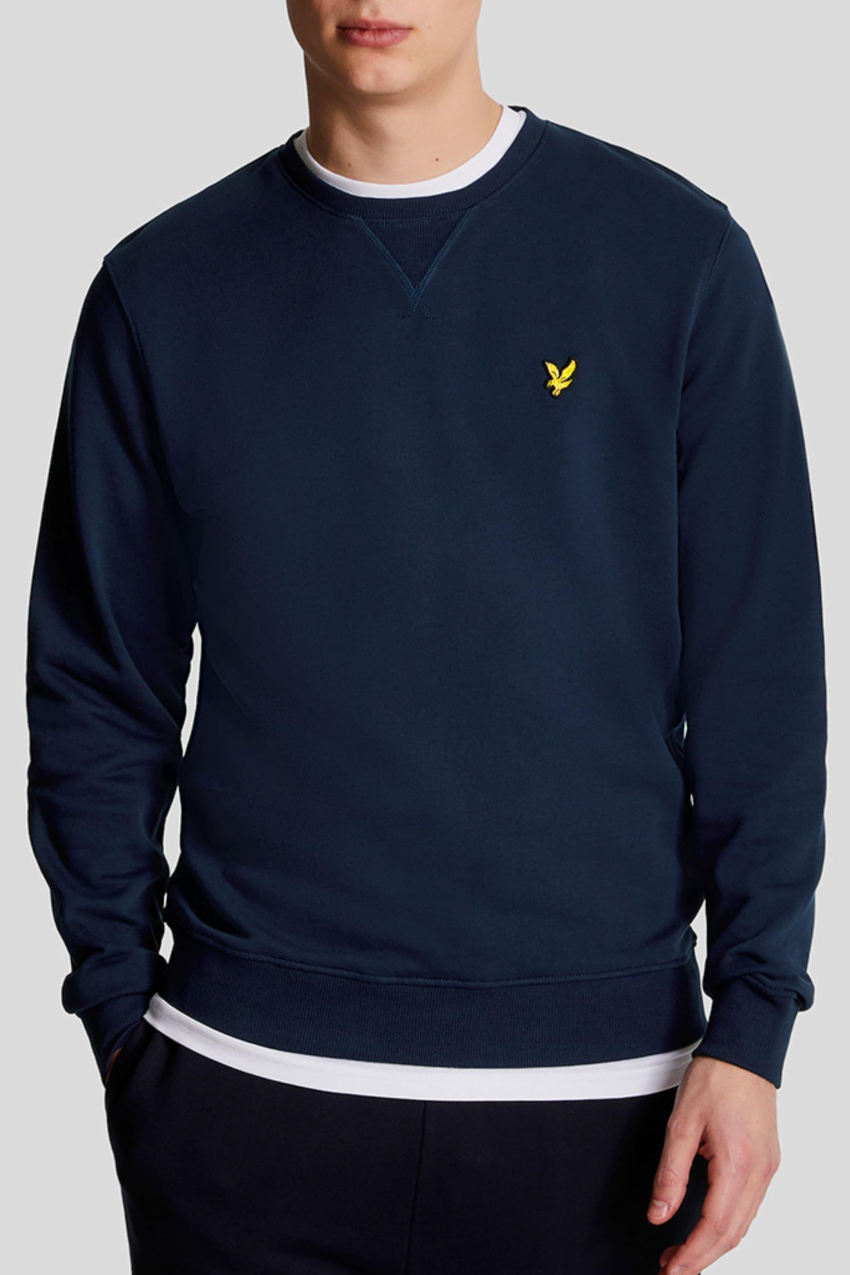 FELPA Uomo LYLE & SCOTT 1874 ML424VOG CREW NECK Z99 NAVY