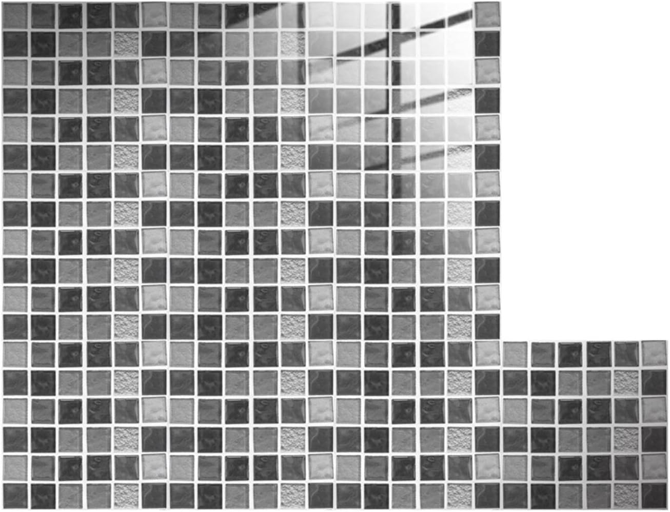 Removable Wallpaper Arch 10pc Peel and Stick Ceramic Tile Paste 3D Lattice Crystal