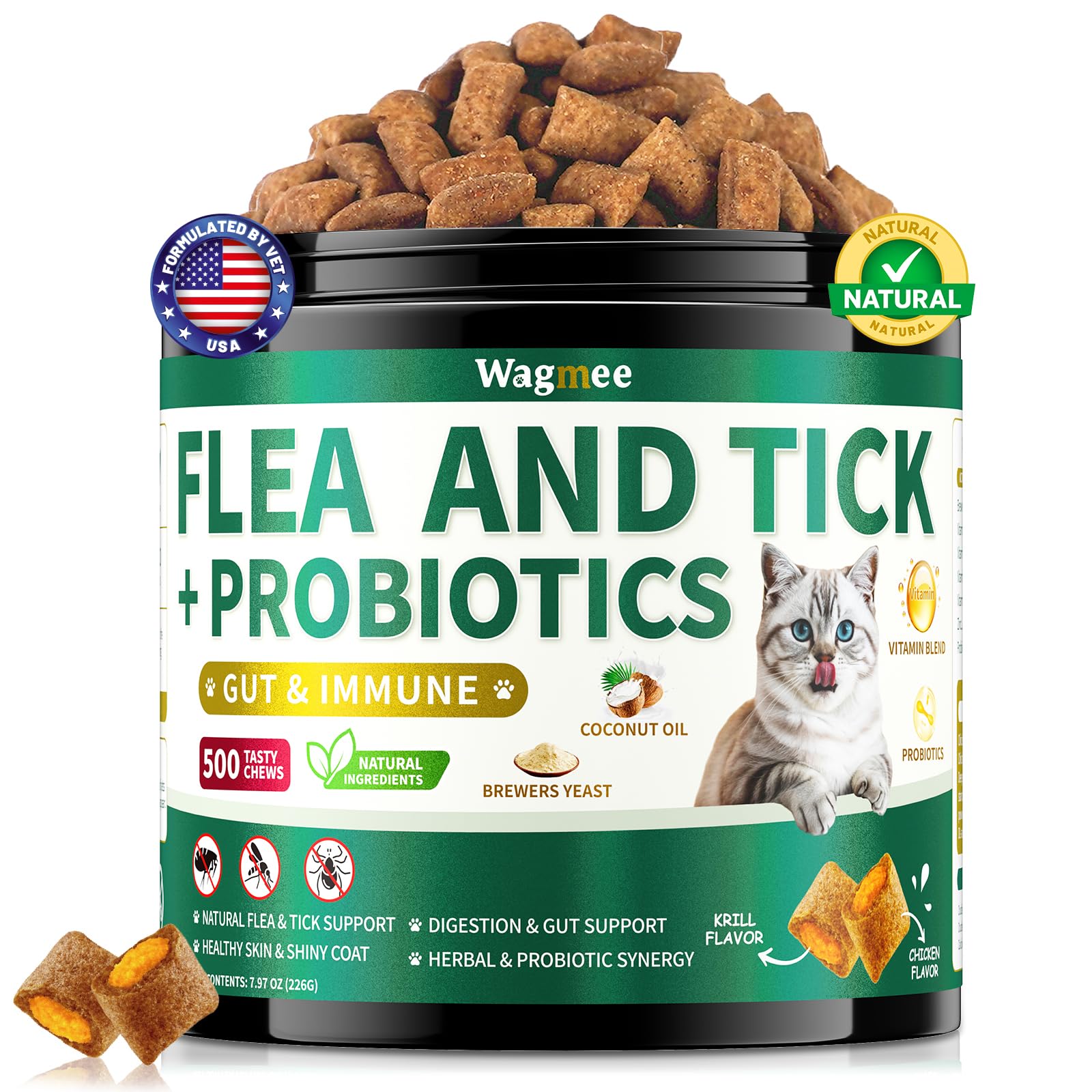 Wagmee Flea Chews