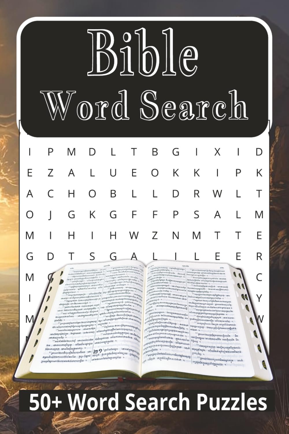 Bible Word Search Puzzle Book: Bible Word Search Puzzle Book: Word Searches with Easy to Read Print about the Bible its Places and People | 6x9 ... Gift for Vacations, Holidays and Free Time