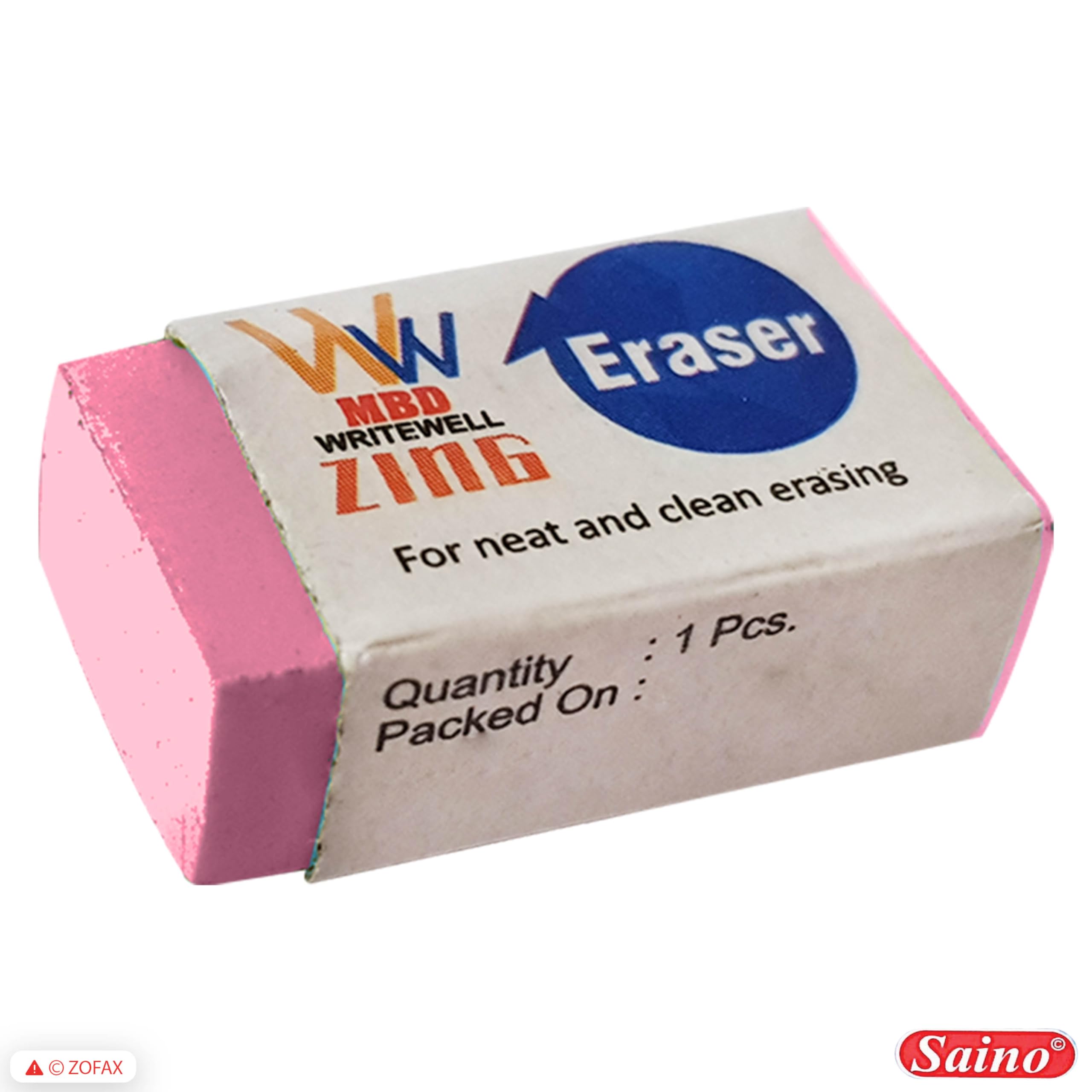 Writewell Novelty Coloured Erasers, Medium, Pack of 100, Multicolour, Multipack, Pencil Rubber Erasers - Image 4