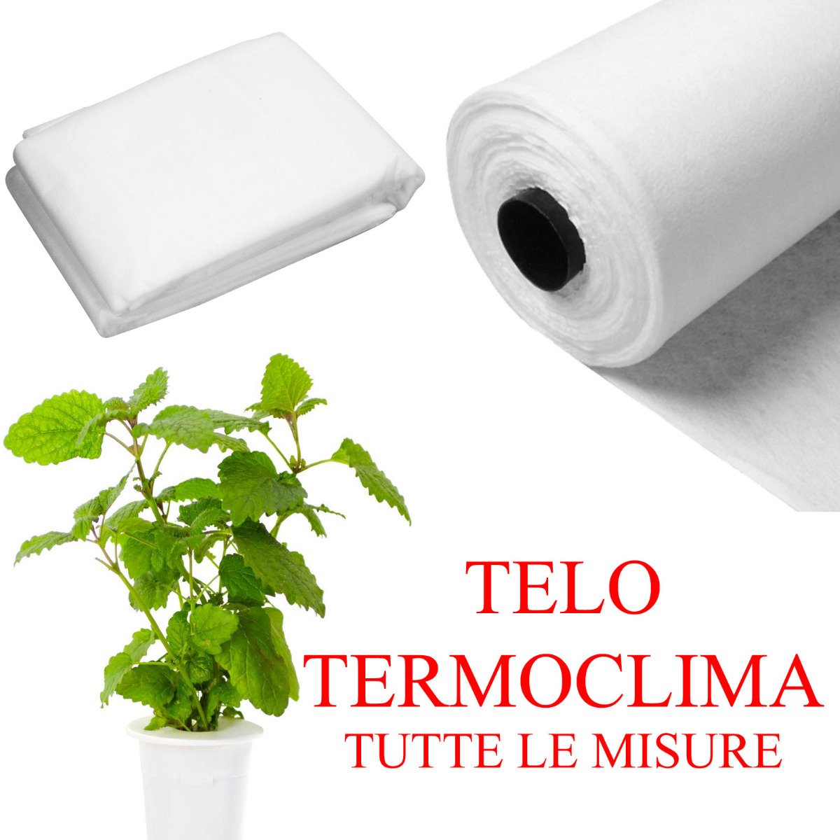 STI Plandeka termoizolacyjna 50 gr TNT ochrona przed zamarzaniem roślin, warzywa, drzewo, tkanina, rolka, 4 x 100 m, biały monopod