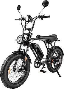 Krisbora 原動機付自転車 電動バイク レトロ調 ファットバイク