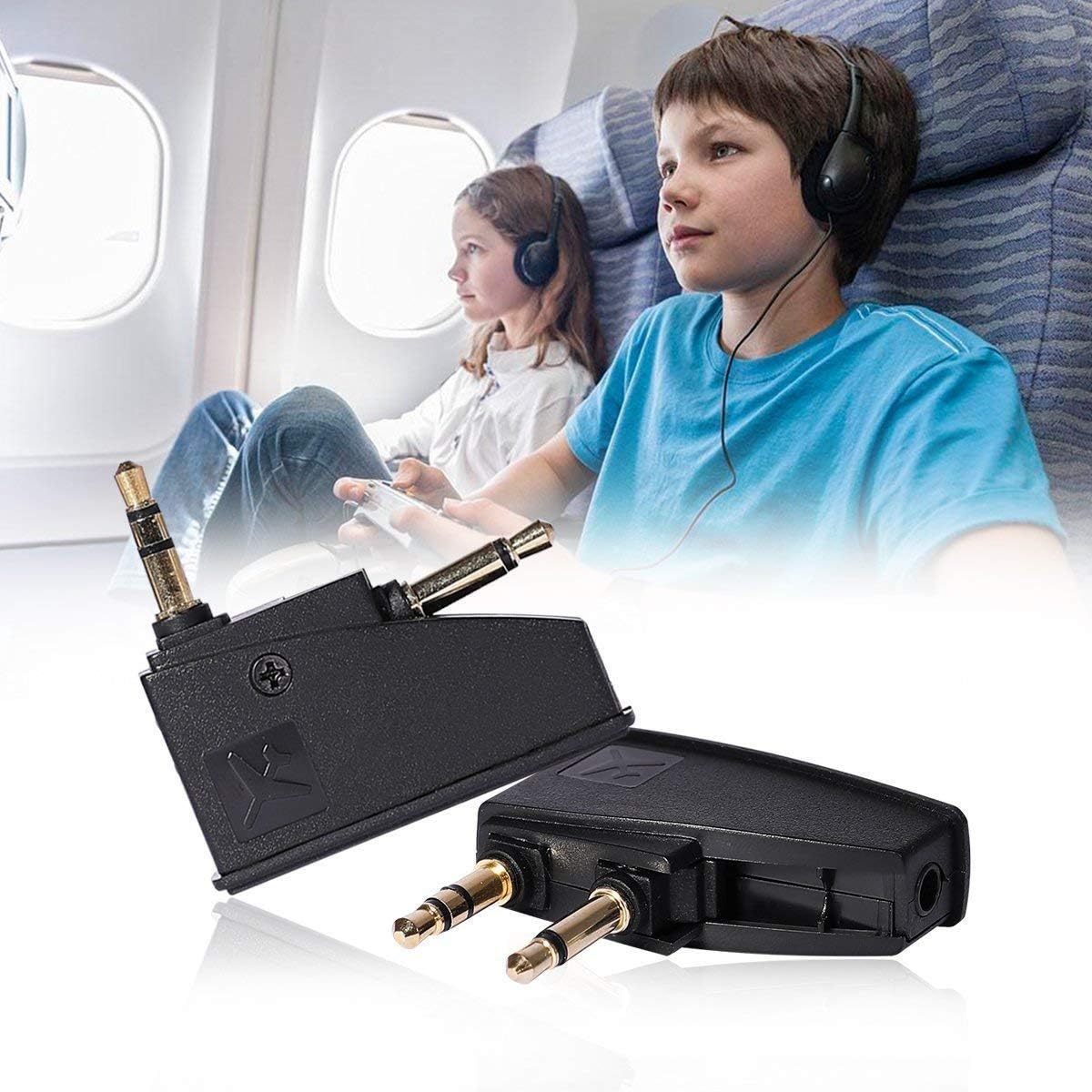 Amazon.co.jp: 飛行機用ヘッドホンアダプター 3.5mmジャック Bose 700