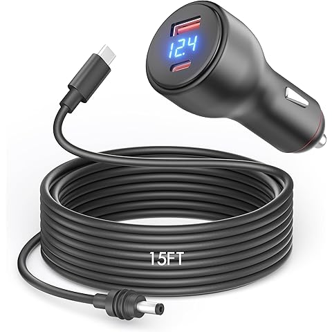 3 in 1 Starlink Mini USB C Power Cable 15FT Starlink Mini Car Adapter DC Power Cabl...