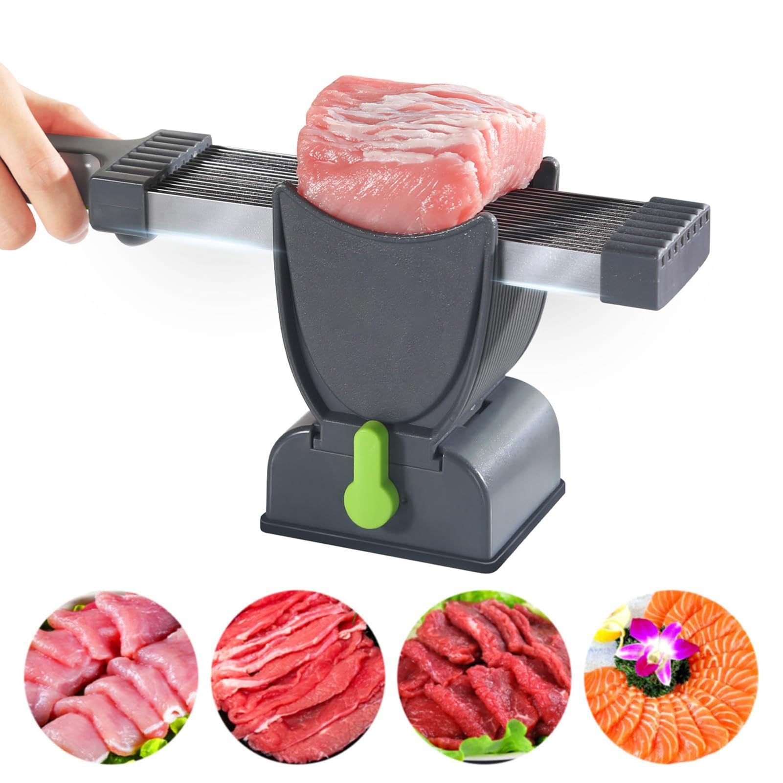 Amazon | 新鮮な生肉用ミートスライサー、ジャーキースライサー、手動 