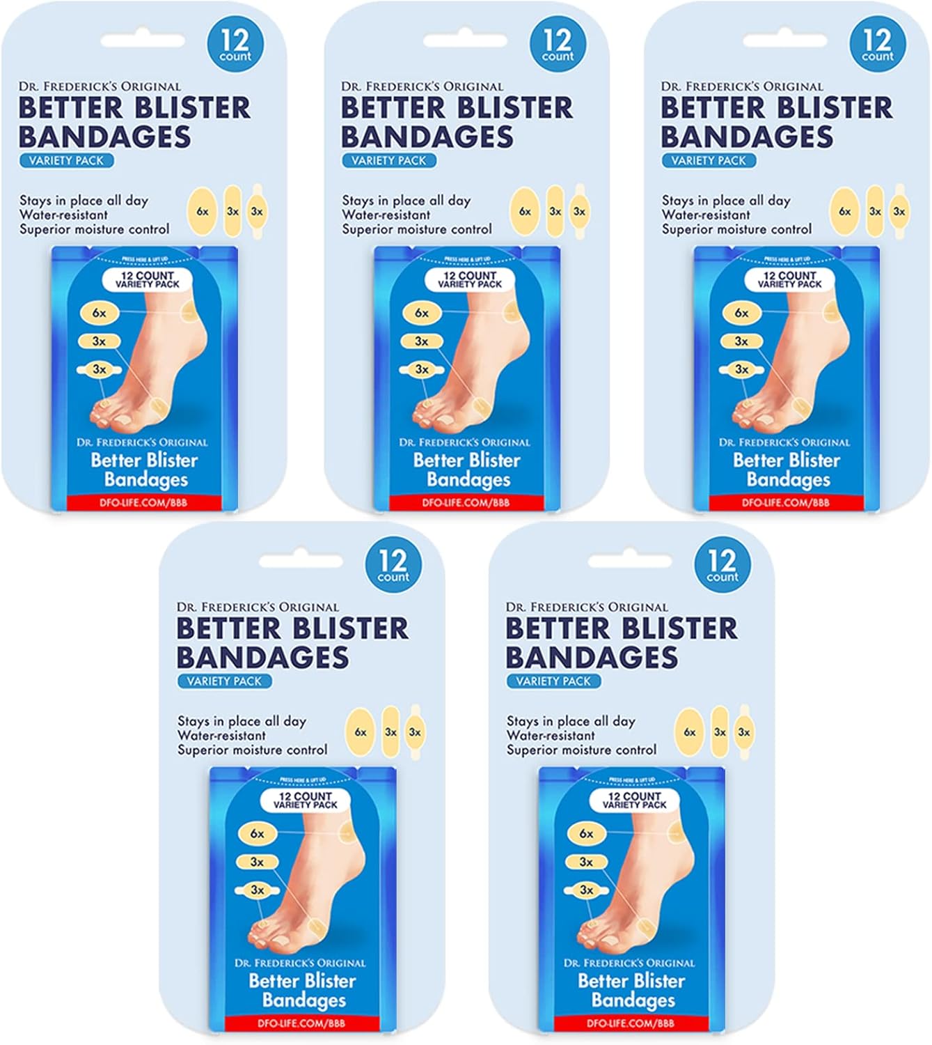 Dr. Frederick's Original Better Blister Bandages 60 ct