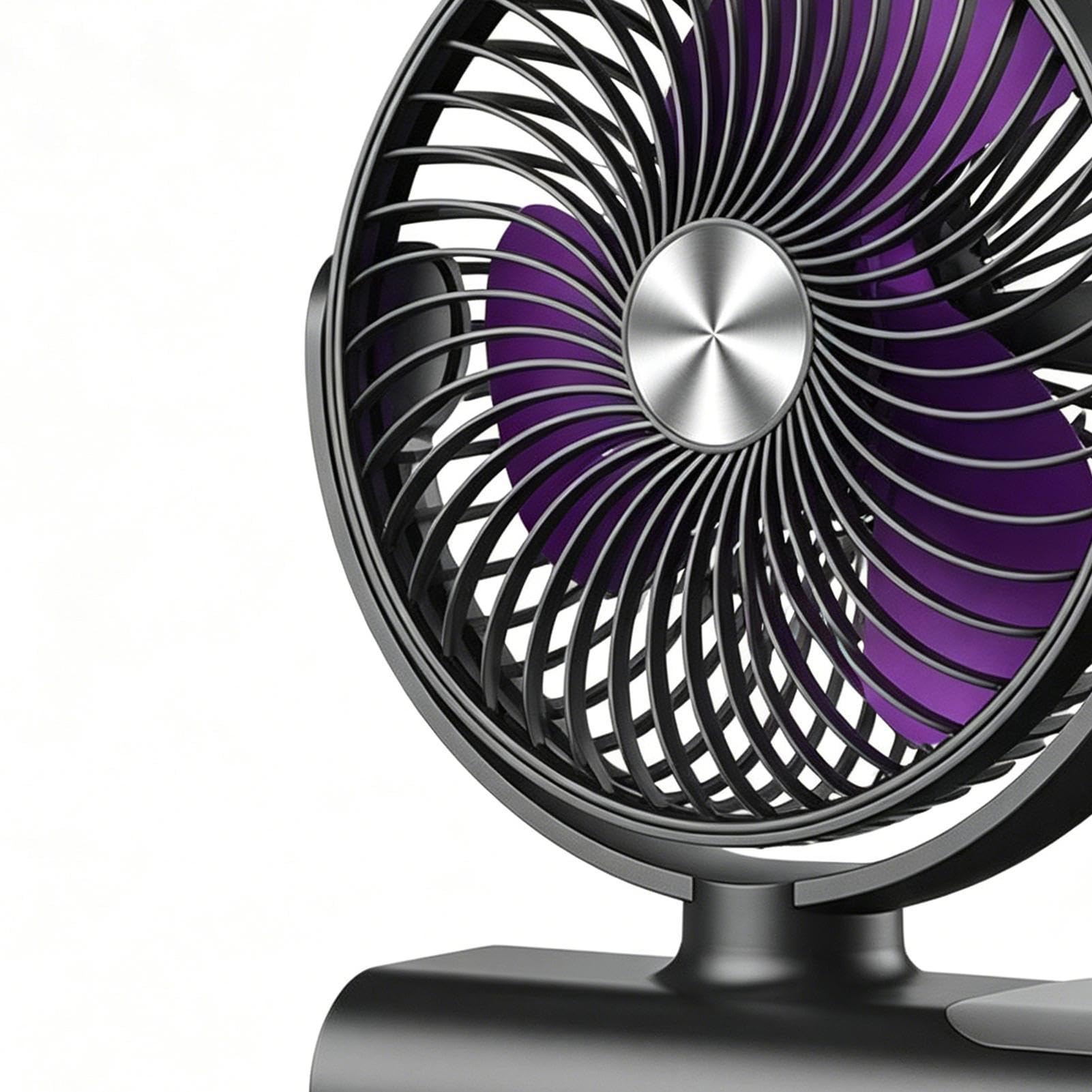 Ventilatore Di Raffreddamento Per Automobili - Doppia Testa USB Ricaricabile A 3 Velocità,Ventola per Cruscotto di Camion,per Veicoli di Vari Tipi inclusi Rimorchi Autovetture Berlina Pick-up ATV SUV