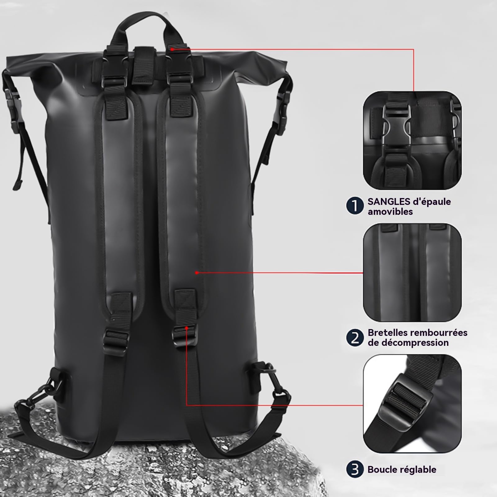 Bolsas Secas Estancas Impermeables Para Kayak Pack De Almacenamiento De | Mochila Bolsa Seca Impermeable Para Natación, Paseos En , Kayak, Camping Y La