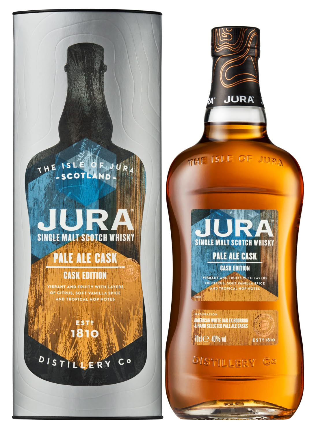 Jura Single Malt Scotch Whisky Pale Ale Cask 70cl | Fruity and Balanced 40% vol | More than a Whisky, made by a Scottish Island Community | A Vibrant, Fruity Single Malt