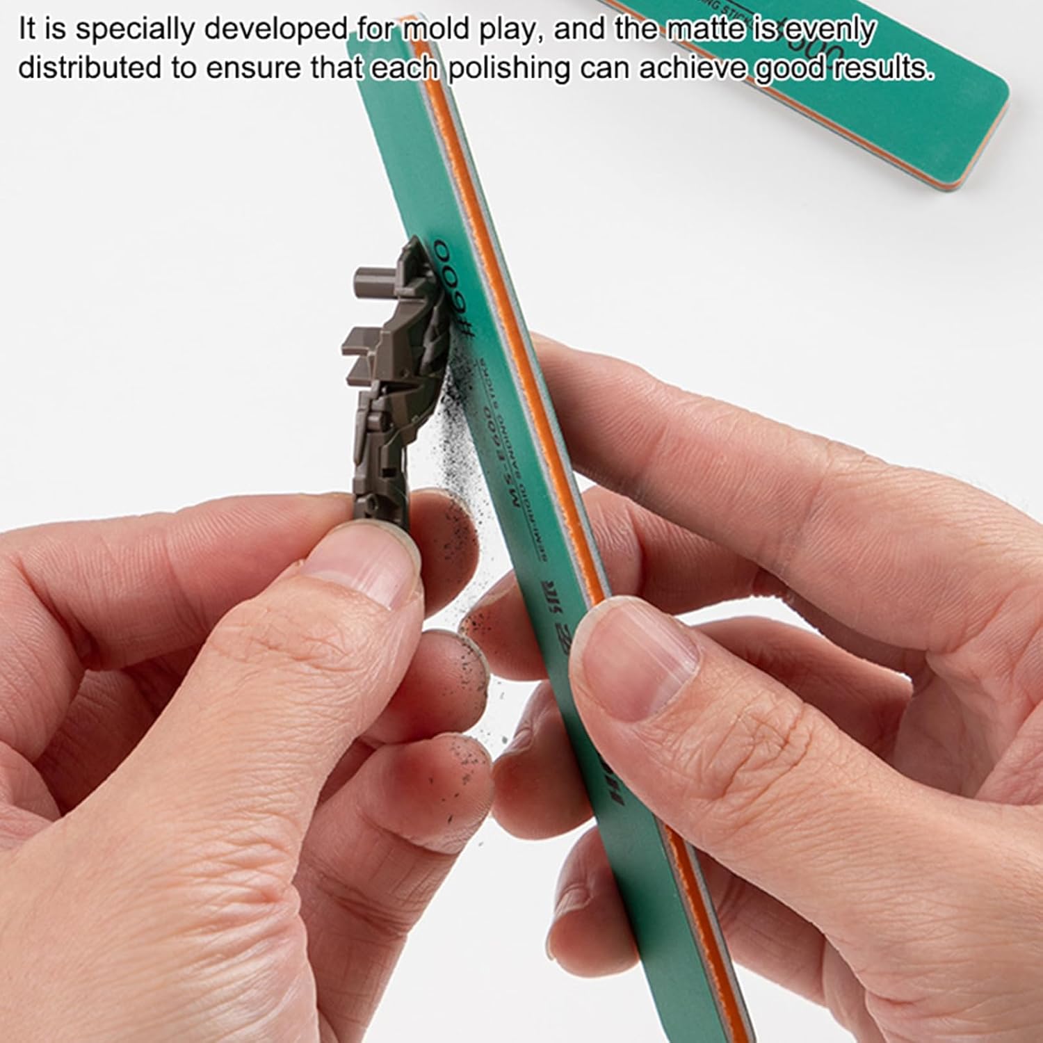 6Pcs MS-E400-1500 Semi-Rigid Sanding Sticks Plastic Model Polishing Rod for DIY Assembling Model Build Tools