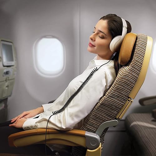 Miniatura 4 de weishan Solo3 Cable de audio en espiral de repuesto para auriculares inalámbricos con cancelación de ruido Dre Beats Studio3, repuesto de cable de