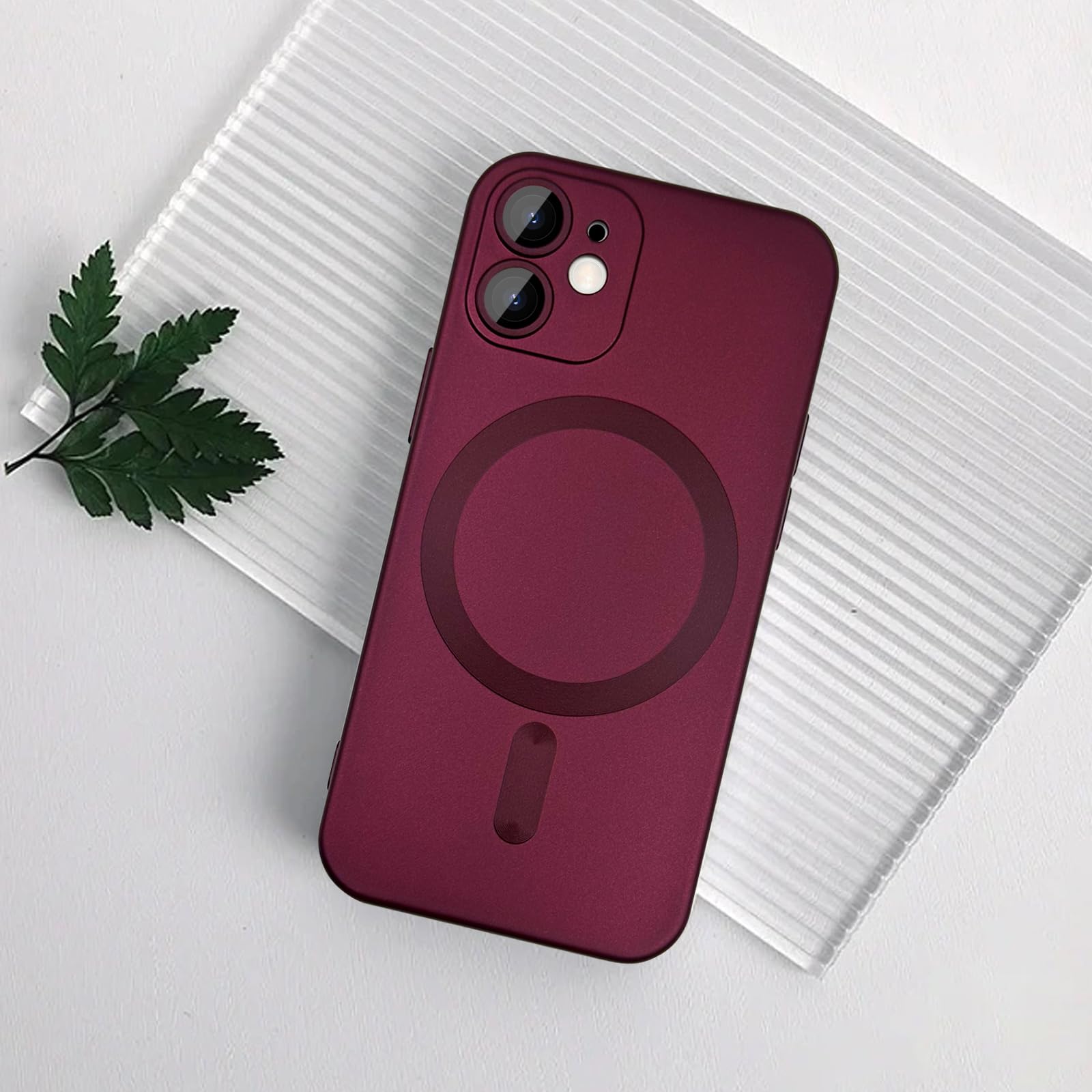 Ankofave Magnet-Hülle Für IPhone 12 Mini – Stoßfest, Matt, Mit Vollem Kameraschutz & MagSafe