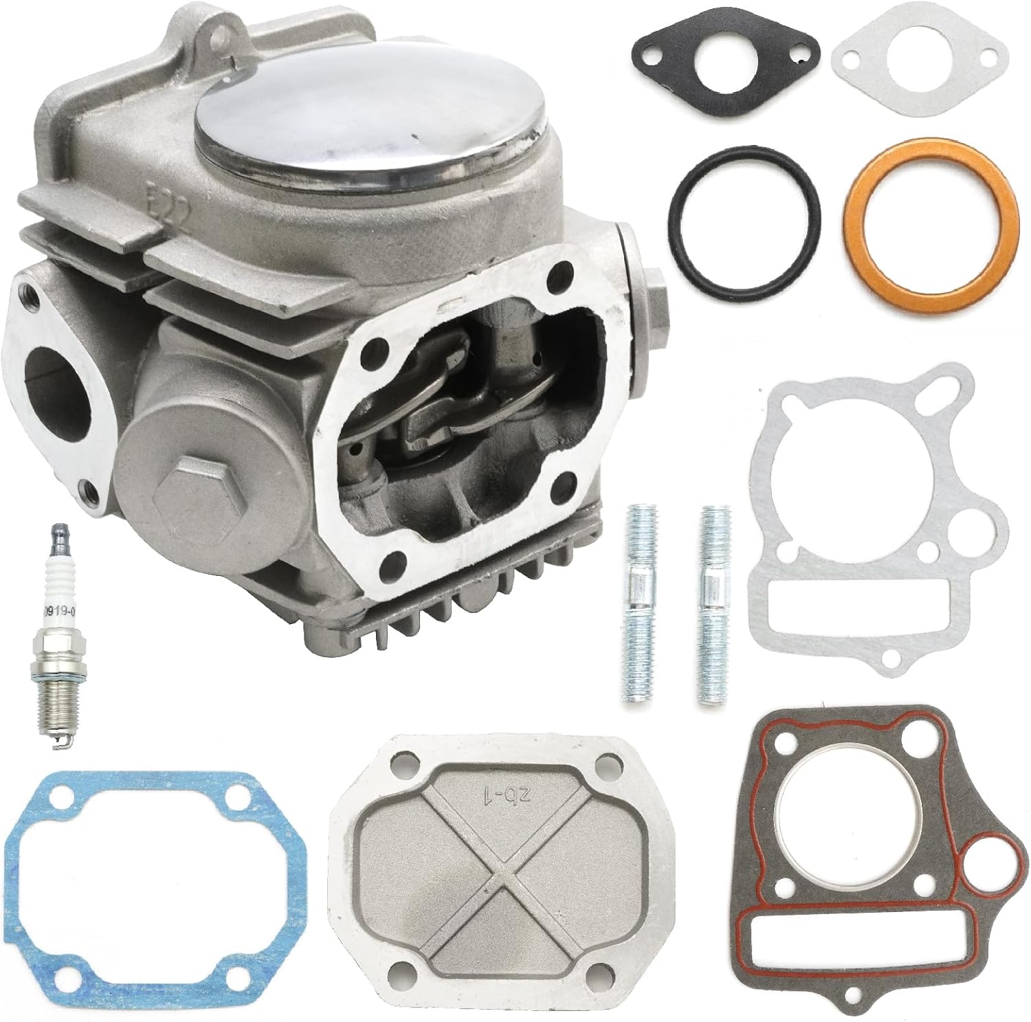 Anxingo 47mm Complete Cylinder Head Kit for 4 Stroke 70cc Engine for ATV Go Kart Dir Bike