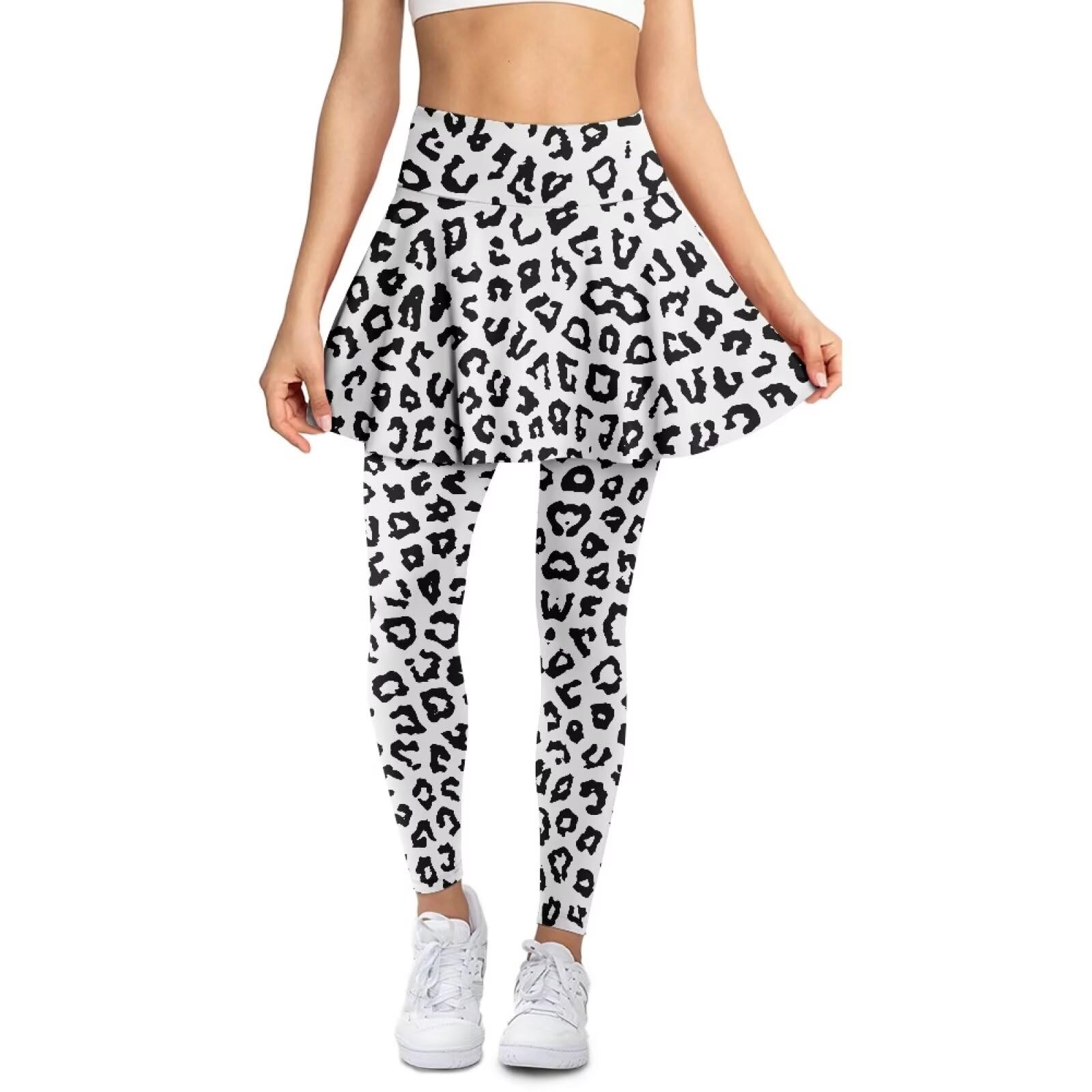 Poceacles Spódnice legginsy dla kobiet sportowe spódnice legginsy golf tenis fitness spódnica tenis joga spódnica z legginsami
