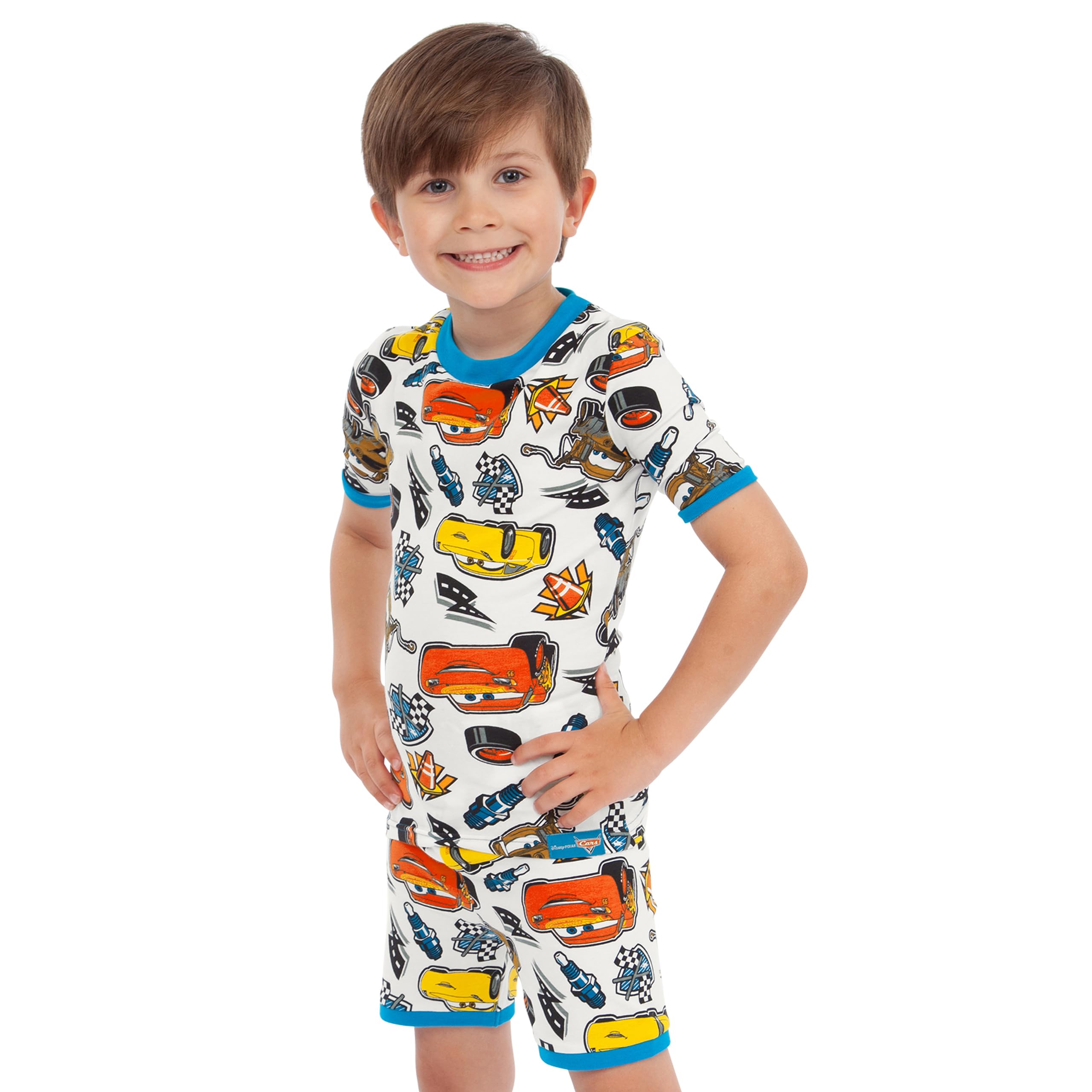 Disney Cars Pyjama | Ensembles de Pyjama Garçon Flash Mcqueen | Bien Ajusté Pyjama pour Enfants