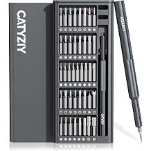 43-in-1 Precision Screwdriver Set, 40 CR-V Bits, Security Torx Pentalobe Tri-Wing, Built-in Magnetizer& Magnetic Mat, Mini Repair Kit for Electronics, Laptops, Game Consoles, Eyeglasses