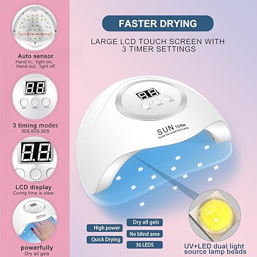 Miniatura 2 de Esmalte de uñas de 9 colores, kit de esmalte de uñas